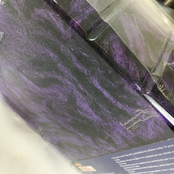 Dreadlock Party Purple & Blk Wig  NWT NOS VTG - Picture 5 of 8